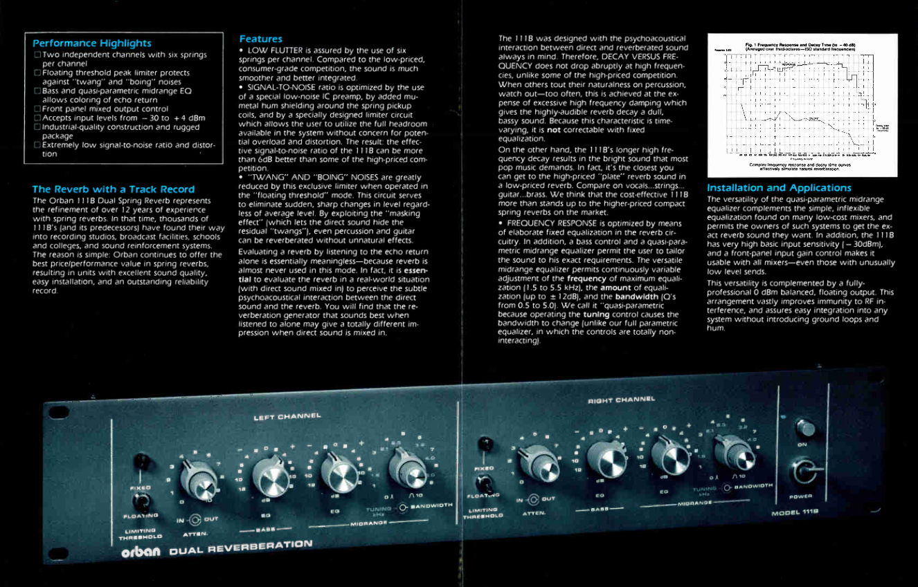 Orban 111B service brochure